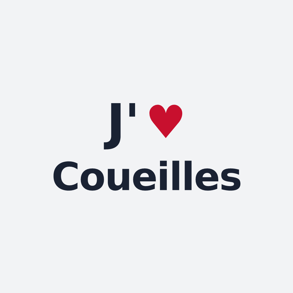 Poster personnalisé Coueilles — design J'aime Coueilles