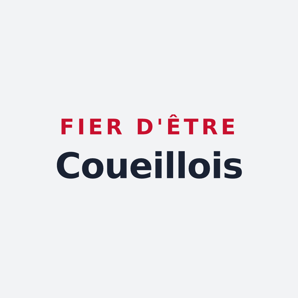 Poster « Fier d'être Coueillois » — design pour Coueilles
