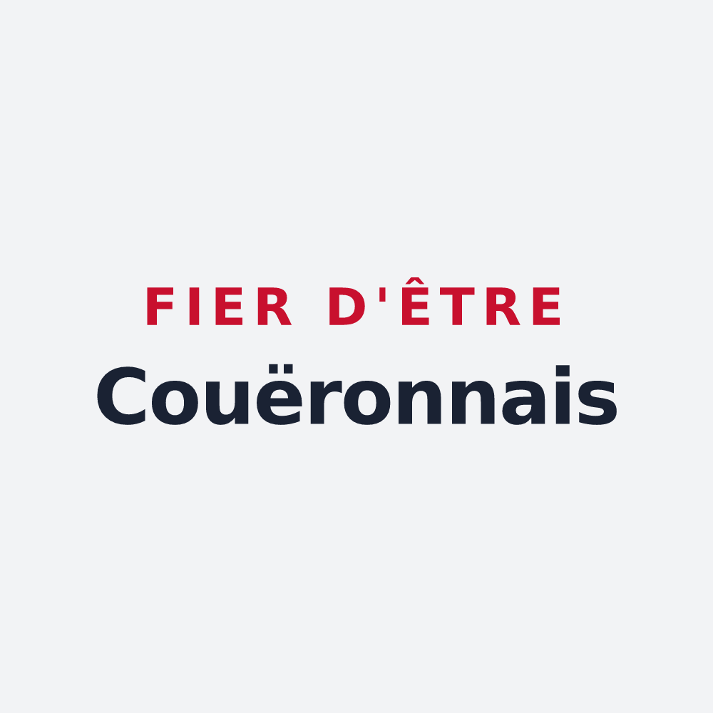 Poster « Fier d'être Couëronnais » — design pour Couëron
