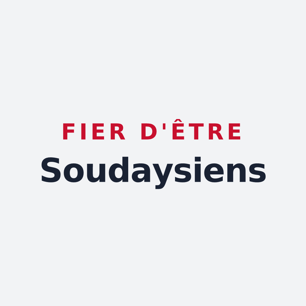 Poster « Fier d'être Soudaysiens » — design pour Couëtron-au-Perche