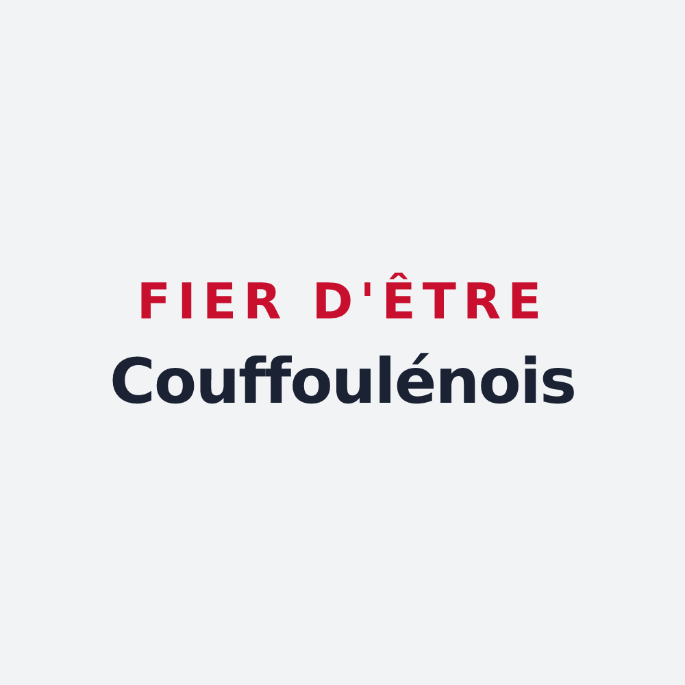Poster « Fier d'être Couffoulénois » — design pour Couffoulens