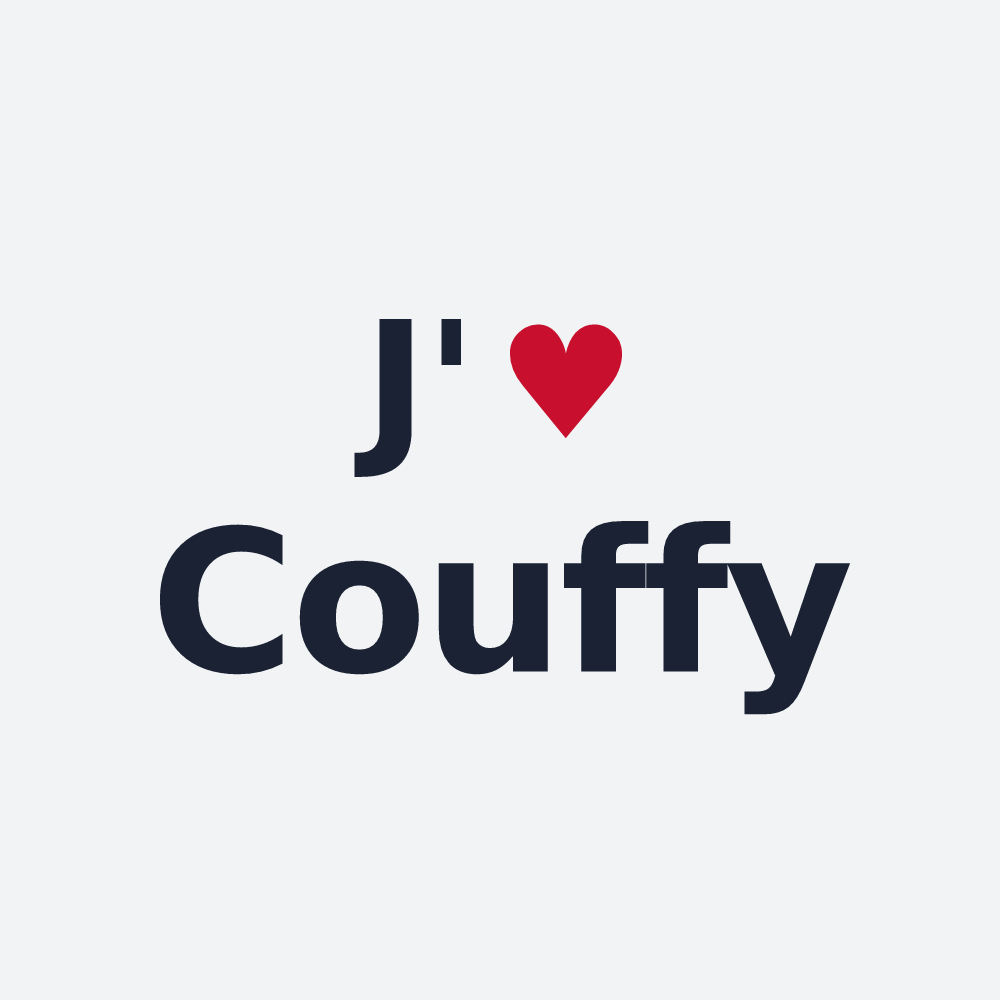 Poster personnalisé Couffy — design J'aime Couffy