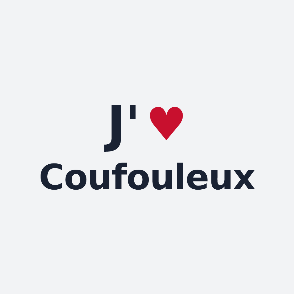 Poster personnalisé Coufouleux — design J'aime Coufouleux