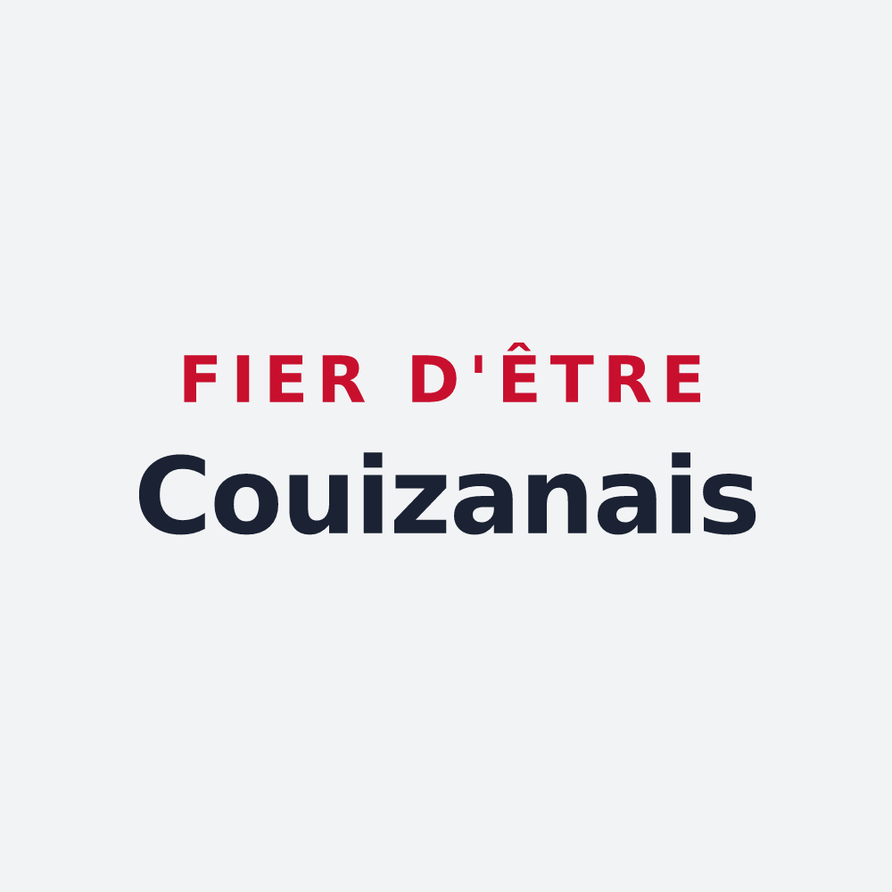 Poster « Fier d'être Couizanais » — design pour Couiza