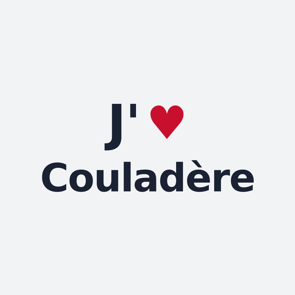 Poster personnalisé Couladère — design J'aime Couladère