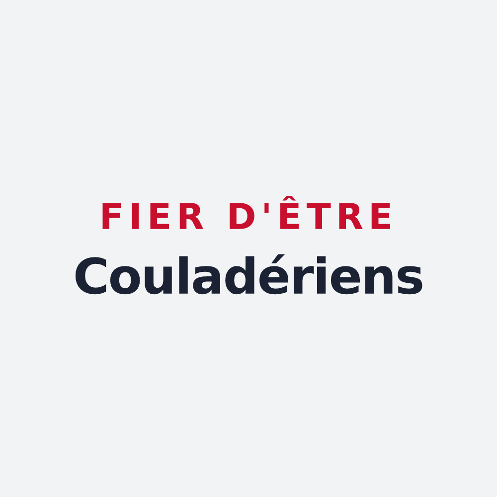 Poster « Fier d'être Couladériens » — design pour Couladère