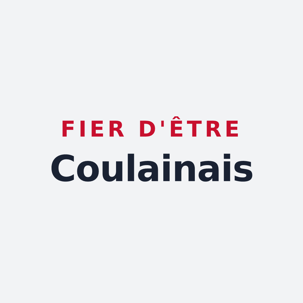 Poster « Fier d'être Coulainais » — design pour Coulaines