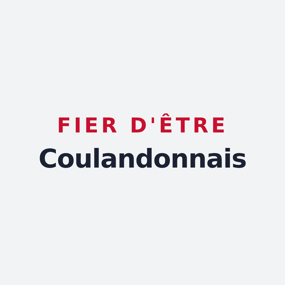 Poster « Fier d'être Coulandonnais » — design pour Coulandon