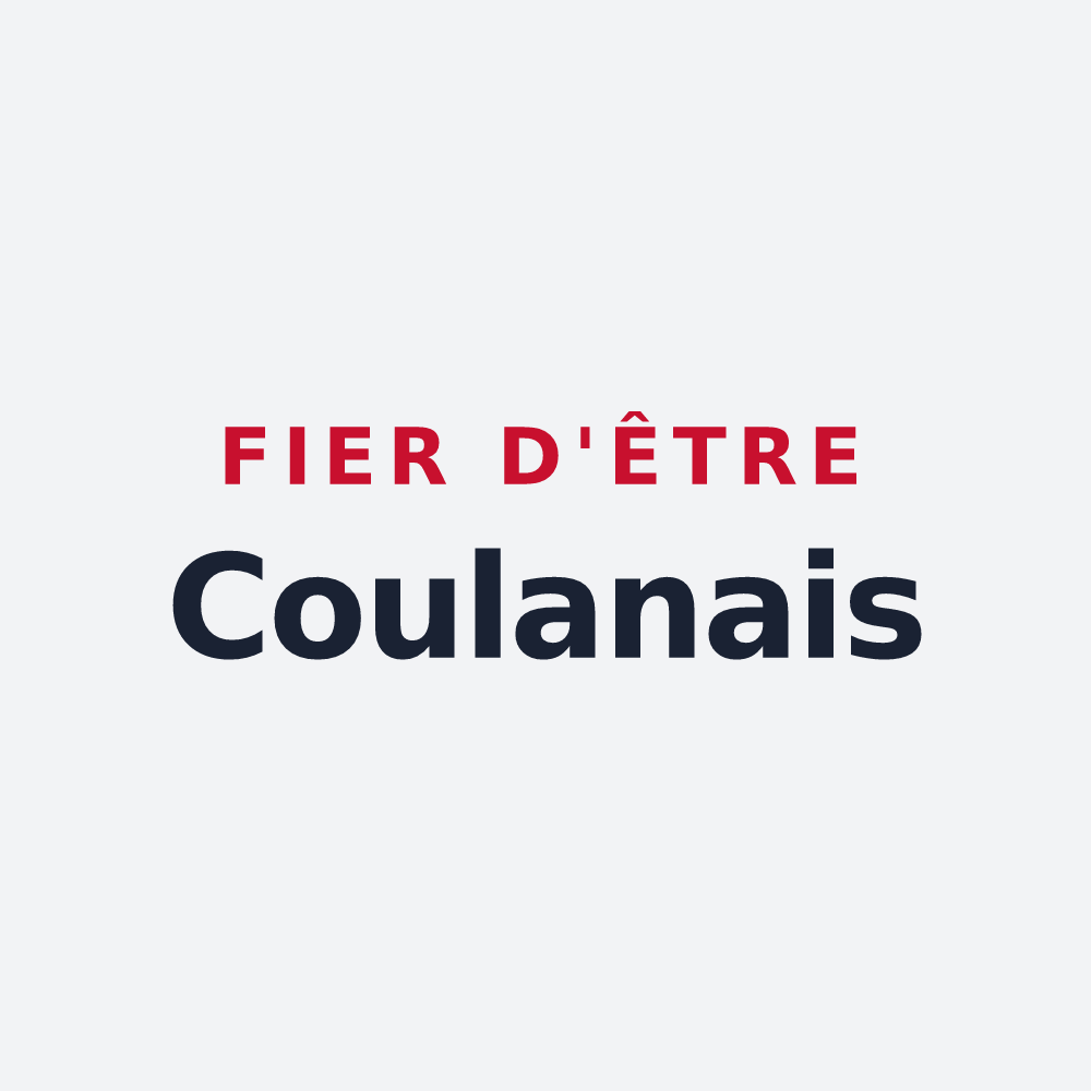 Poster « Fier d'être Coulanais » — design pour Coulans-sur-Gée