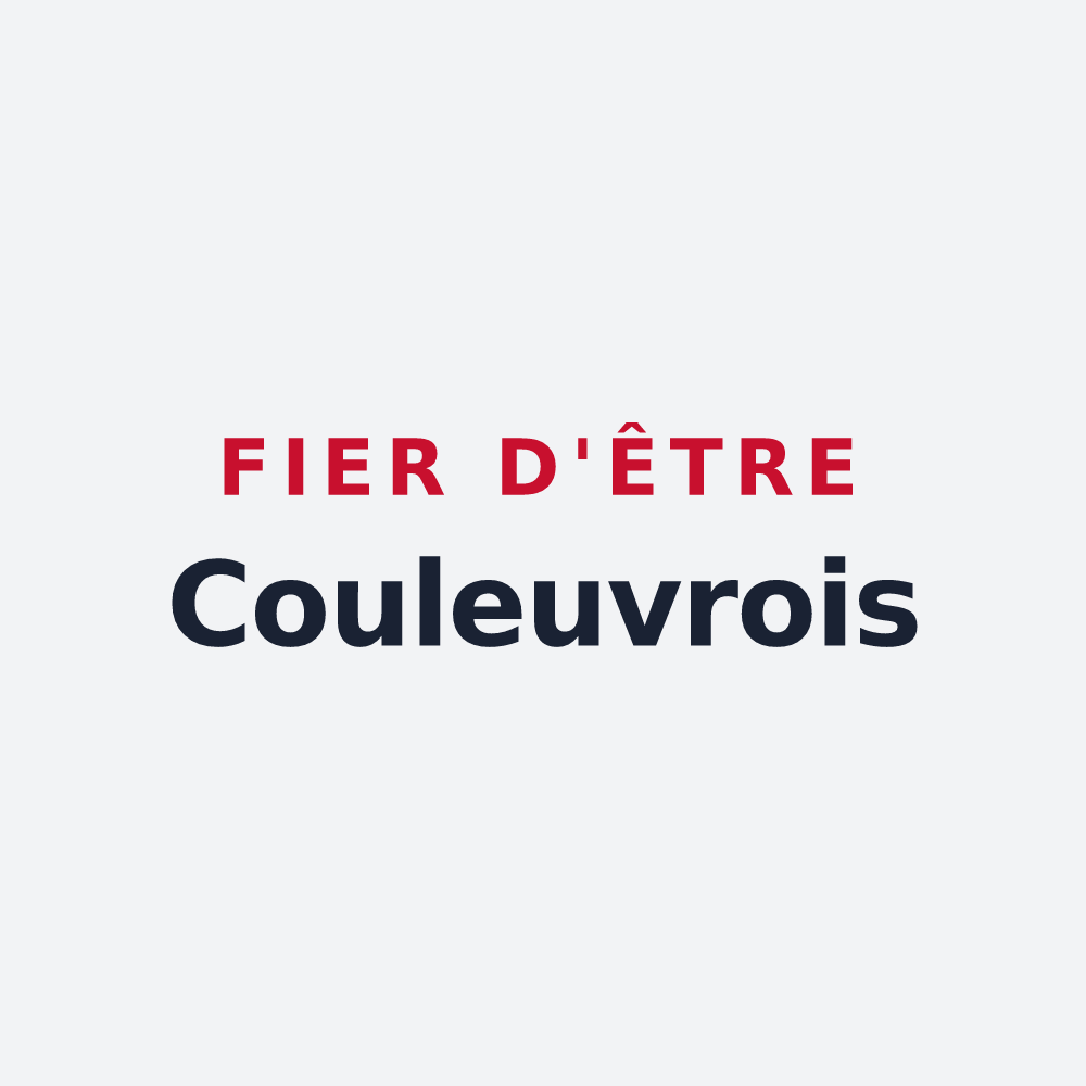 Poster « Fier d'être Couleuvrois » — design pour Couleuvre