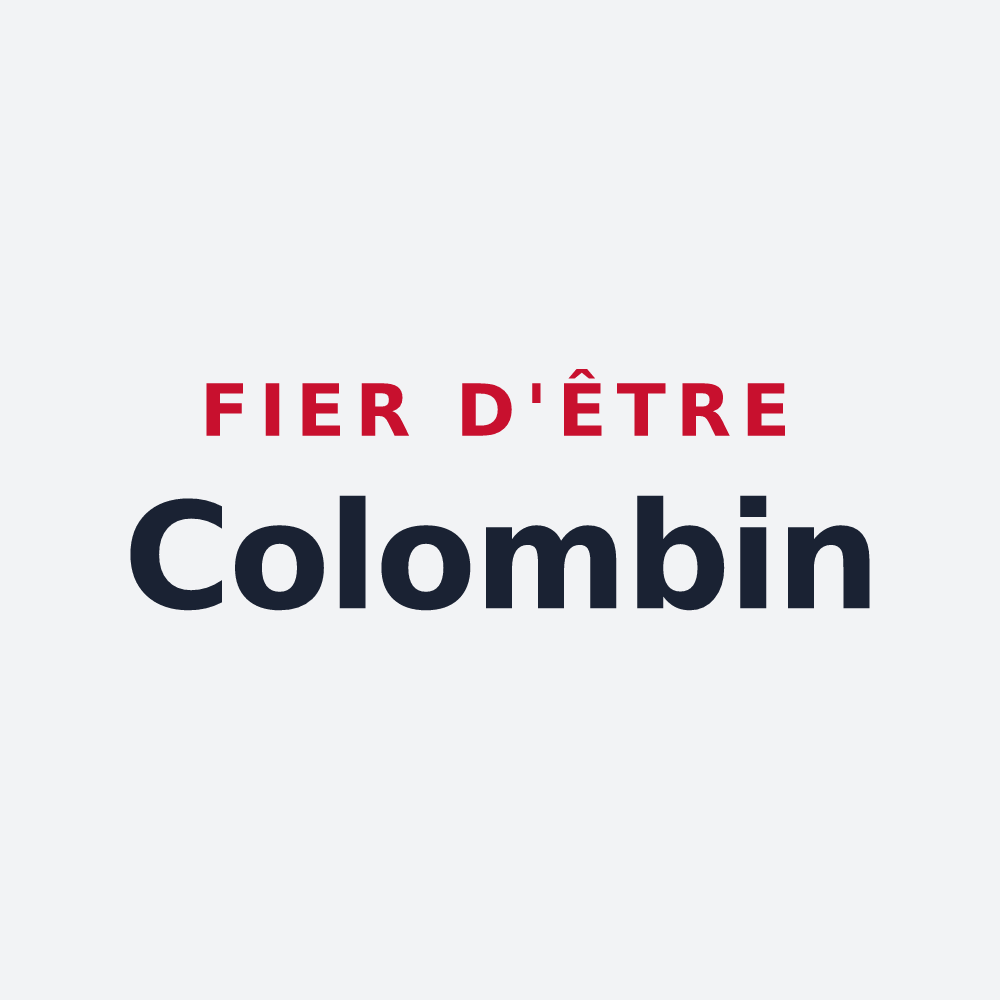 Poster « Fier d'être Colombin » — design pour Coulmier-le-Sec