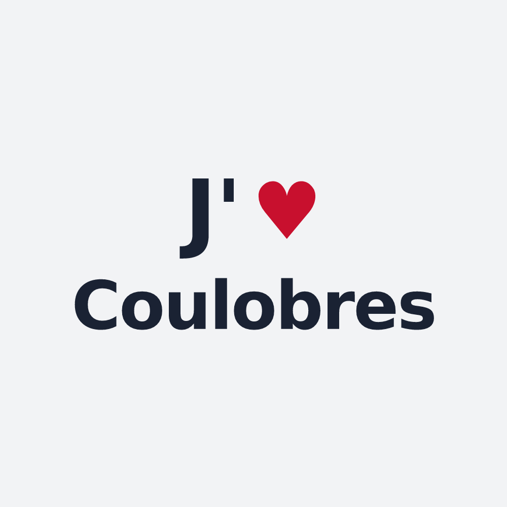 Poster personnalisé Coulobres — design J'aime Coulobres