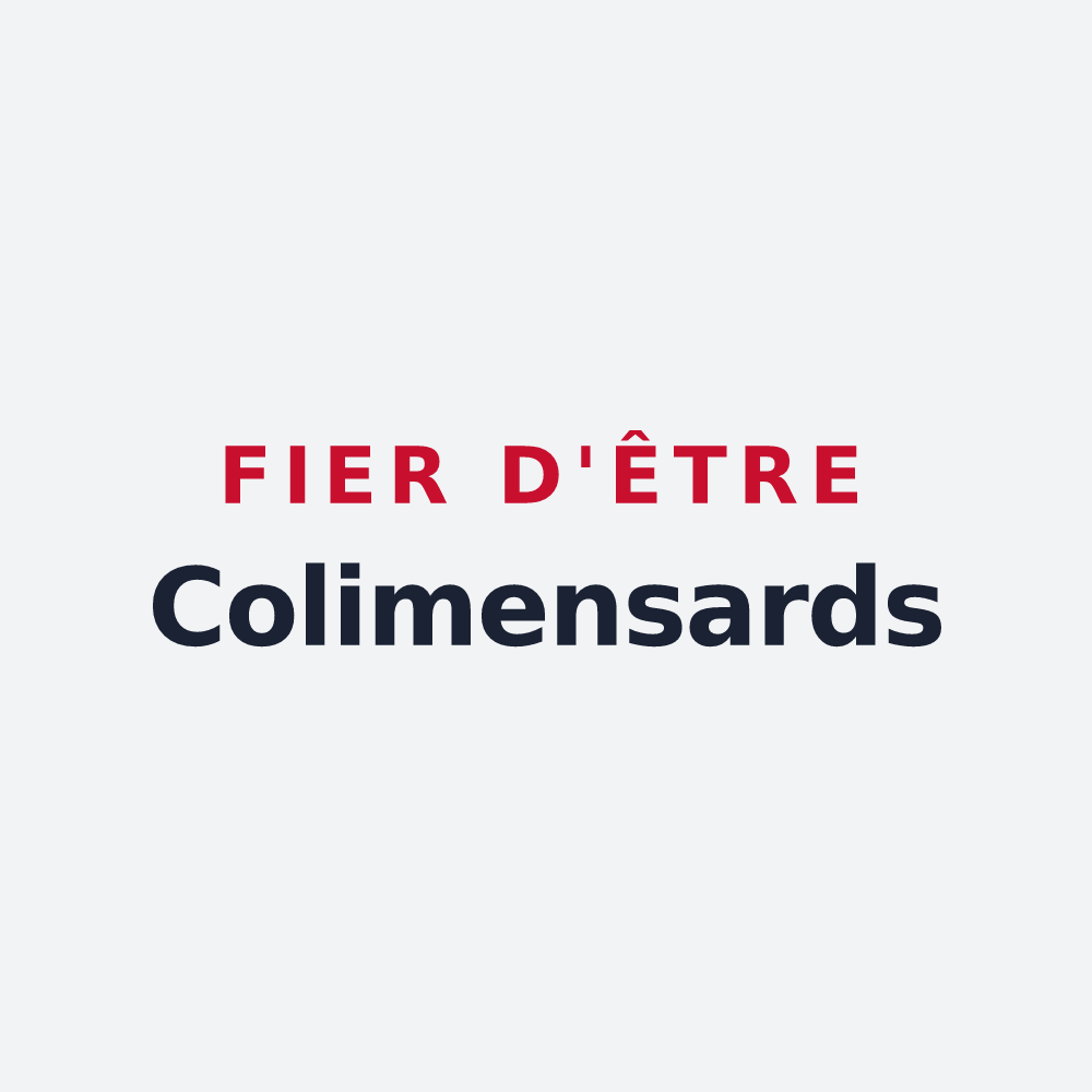 Poster « Fier d'être Colimensards » — design pour Coulommes-et-Marqueny