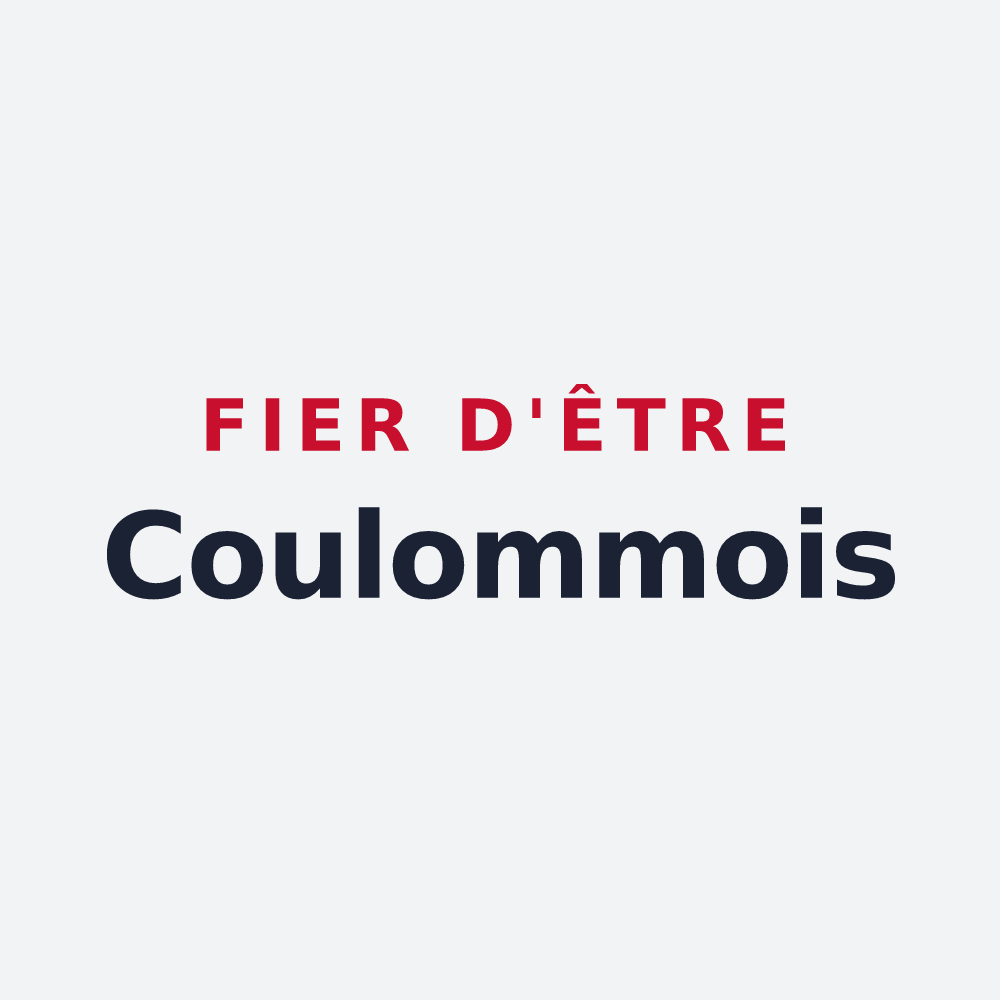 Poster « Fier d'être Coulommois » — design pour Coulommes