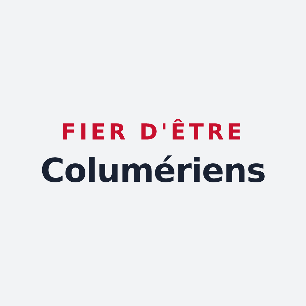 Poster « Fier d'être Columériens » — design pour Coulommiers