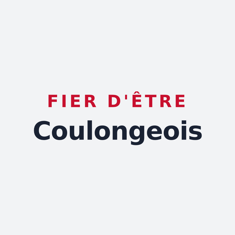 Poster « Fier d'être Coulongeois » — design pour Coulongé