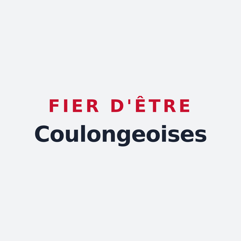 Poster « Fier d'être Coulongeoises » — design pour Coulonges-sur-l'Autize