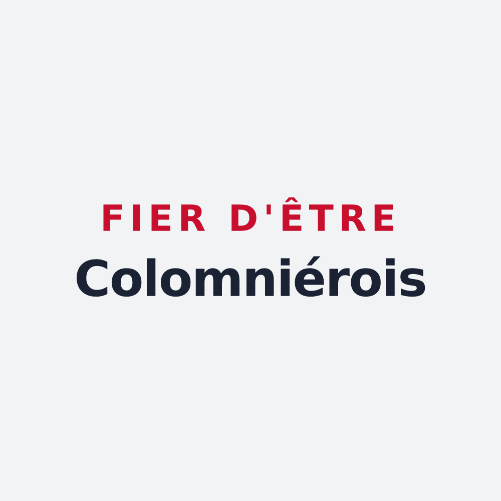 Poster « Fier d'être Colomniérois » — design pour Coulounieix-Chamiers