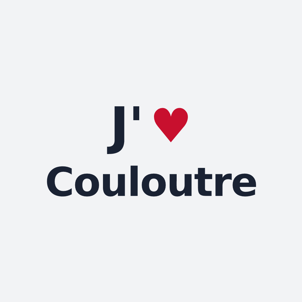 Poster personnalisé Couloutre — design J'aime Couloutre