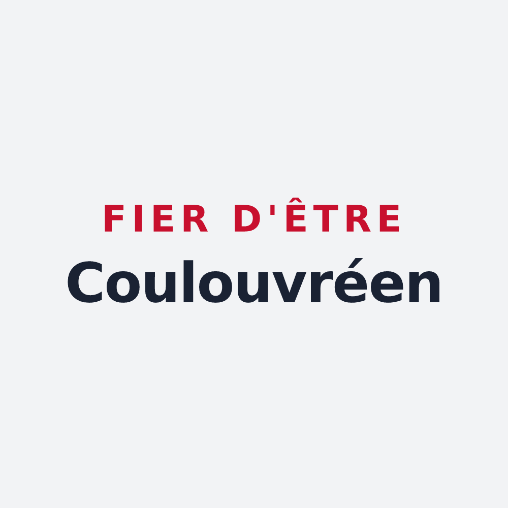 Poster « Fier d'être Coulouvréen » — design pour Coulouvray-Boisbenâtre