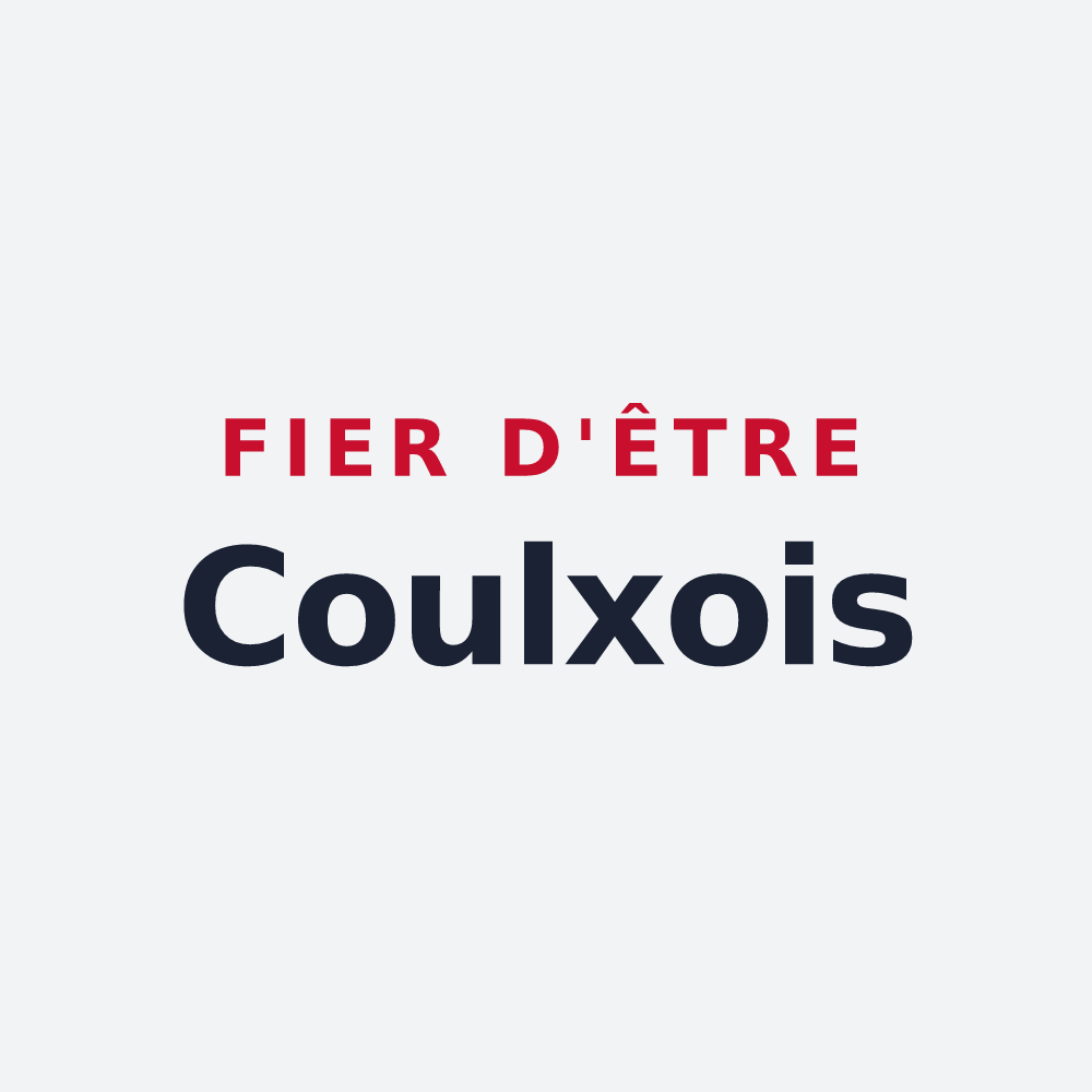 Poster « Fier d'être Coulxois » — design pour Coulx