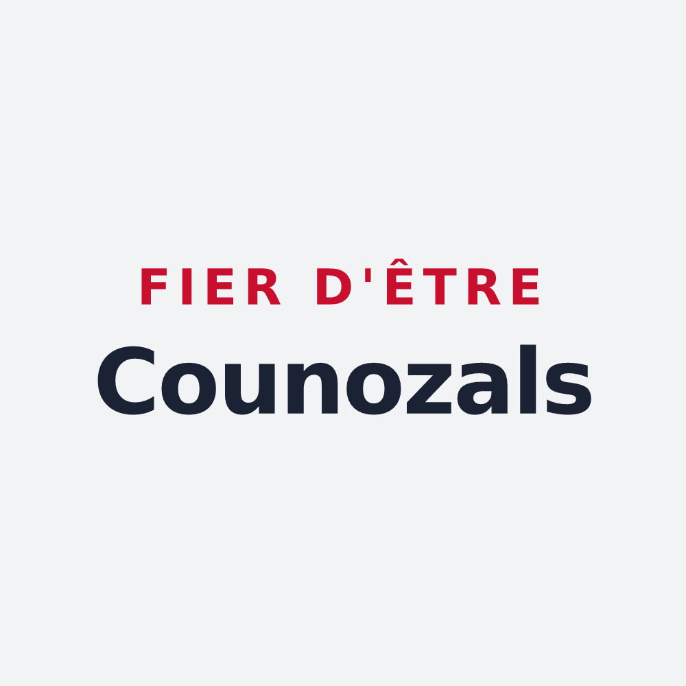 Poster « Fier d'être Counozals » — design pour Counozouls
