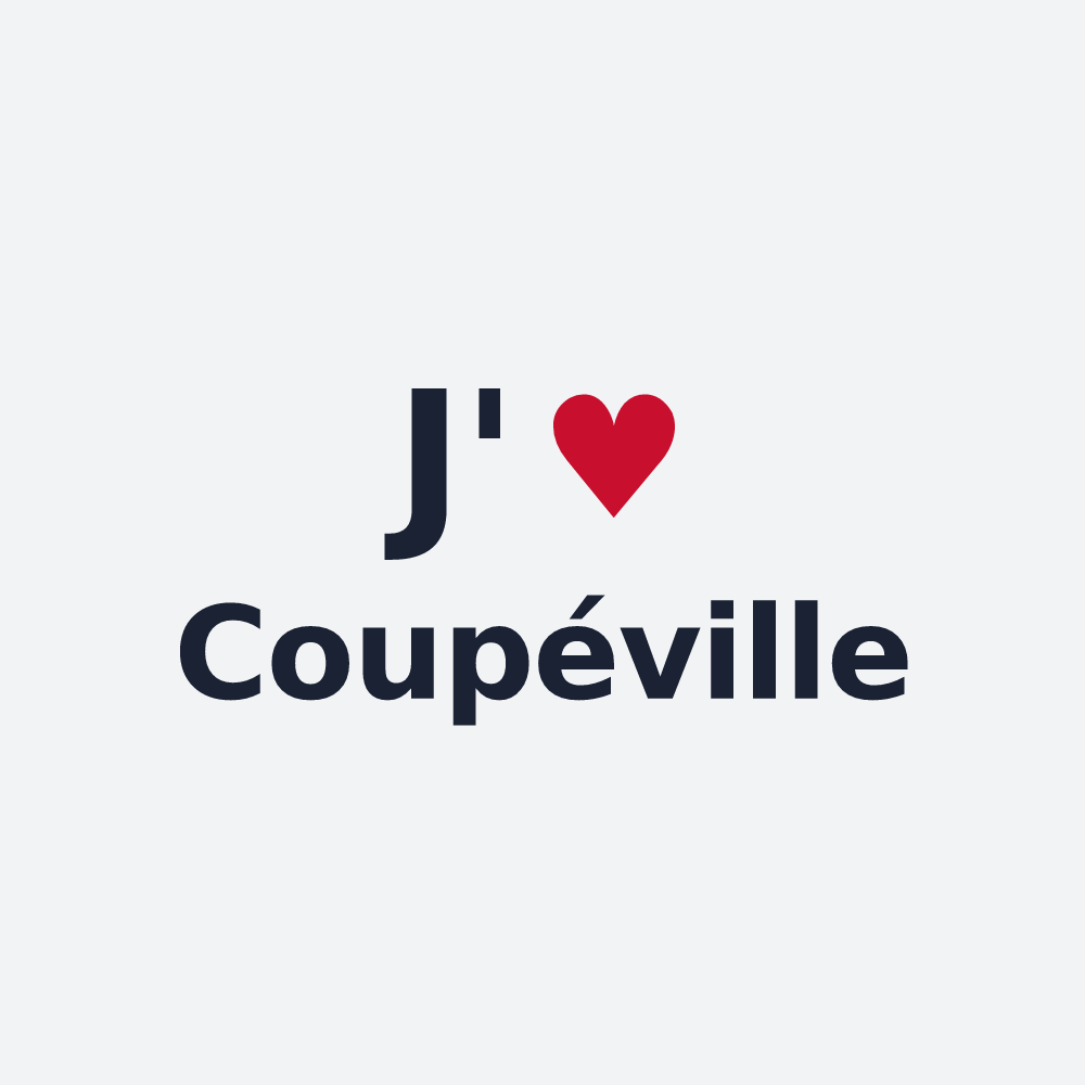 Poster personnalisé Coupéville — design J'aime Coupéville