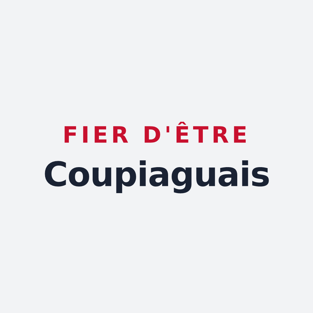 Poster « Fier d'être Coupiaguais » — design pour Coupiac