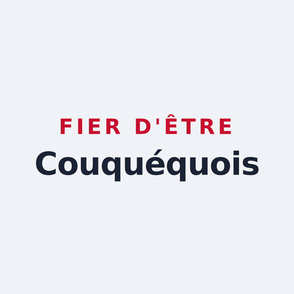 Poster « Fier d'être Couquéquois » — design pour Couquèques
