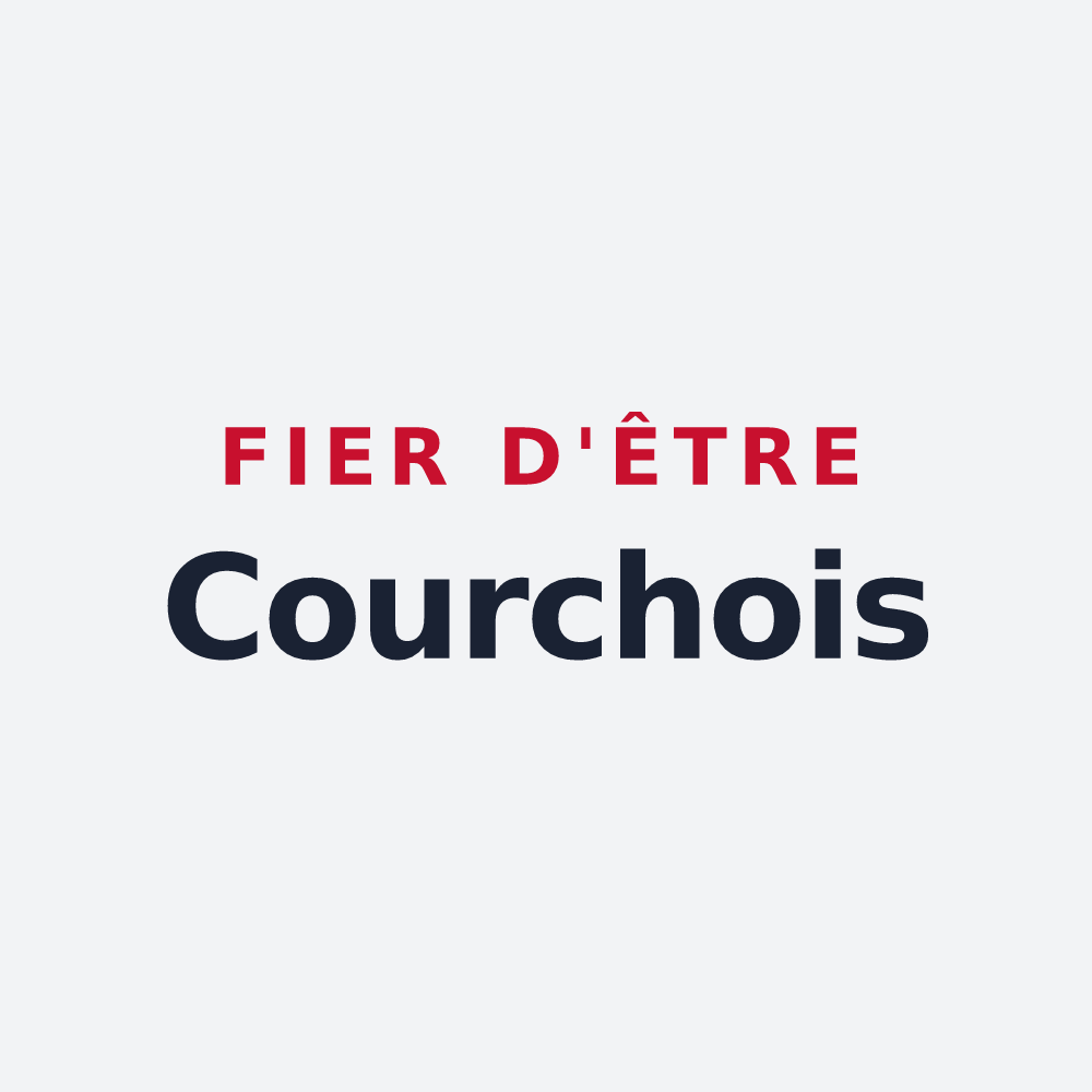 Poster « Fier d'être Courchois » — design pour Cour-Cheverny