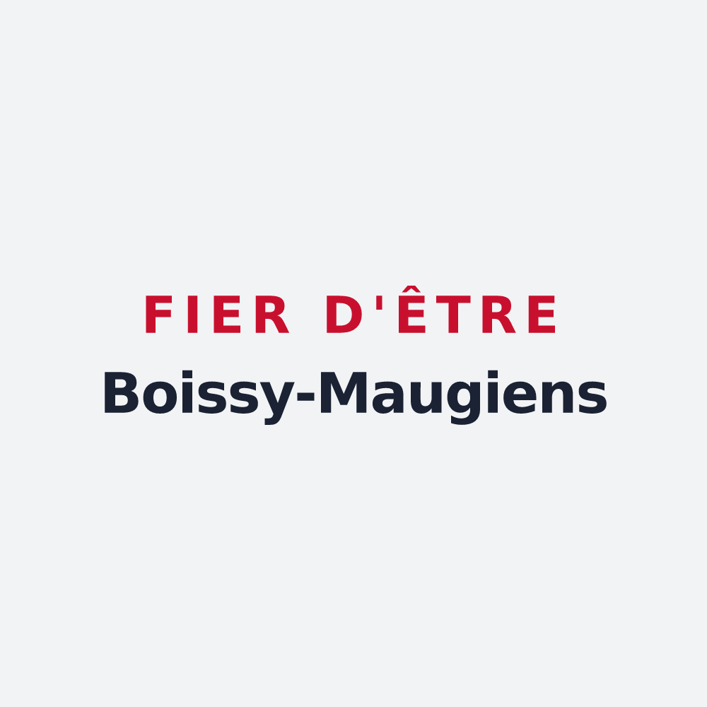 Poster « Fier d'être Boissy-Maugiens » — design pour Cour-Maugis sur Huisne