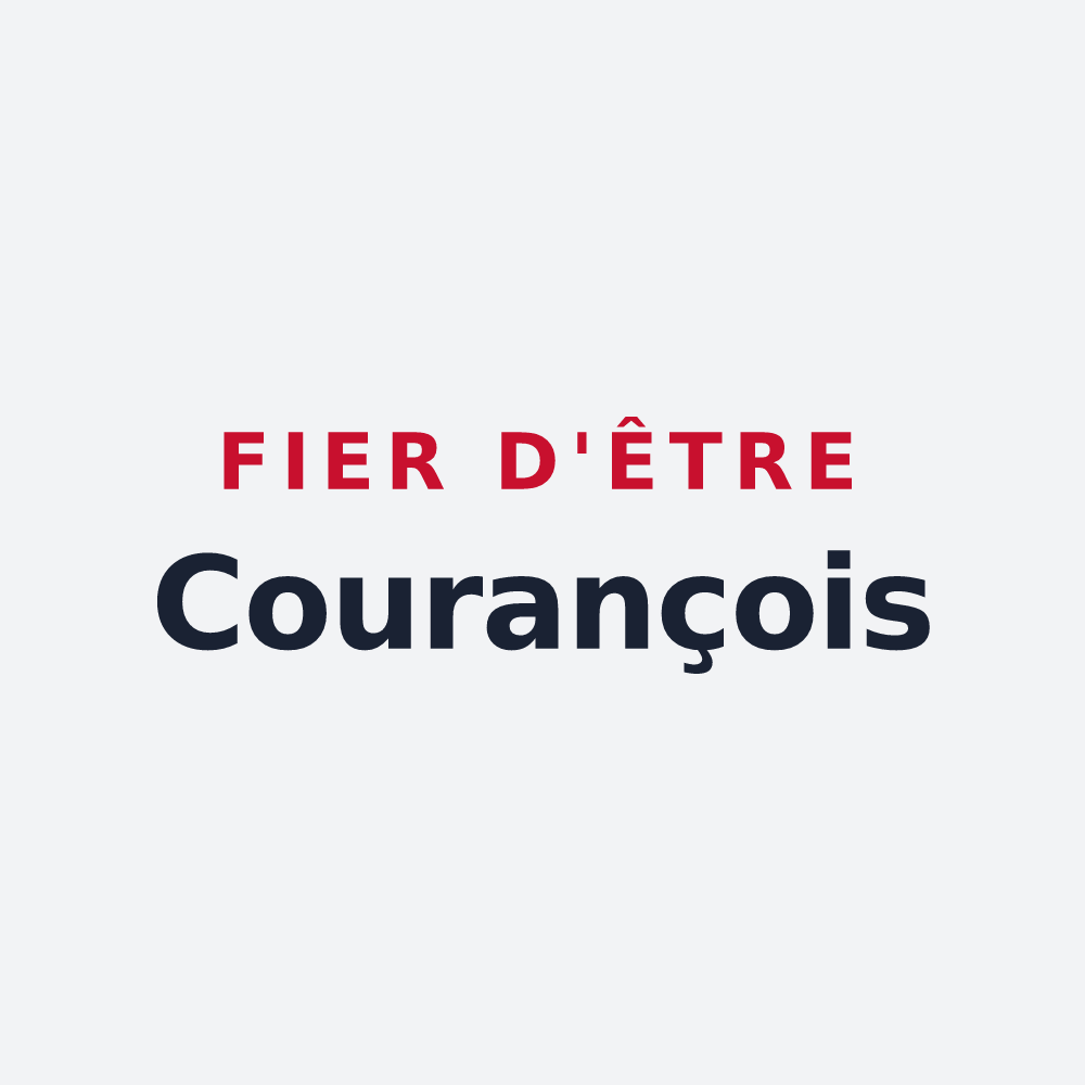 Poster « Fier d'être Courançois » — design pour Courances