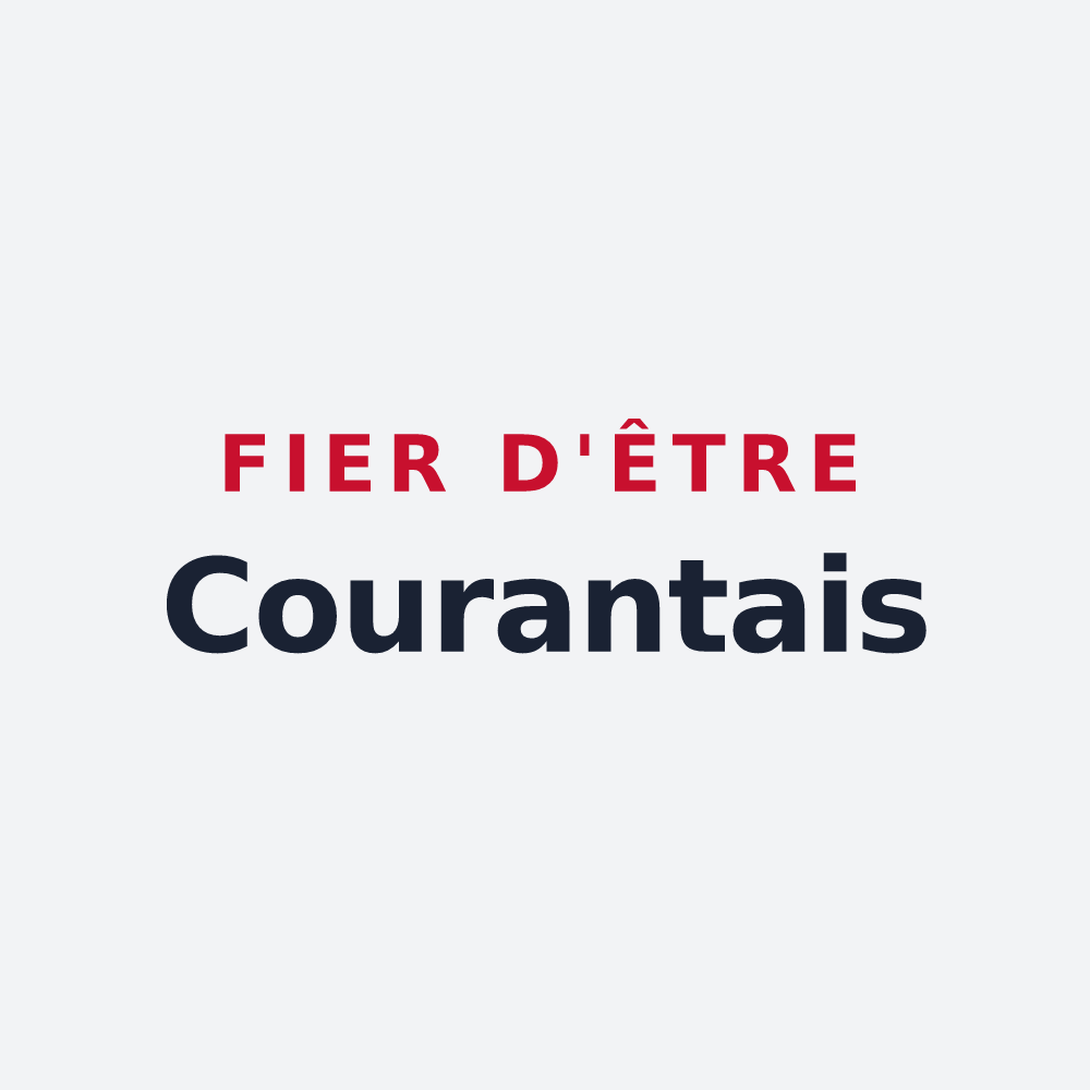 Poster « Fier d'être Courantais » — design pour Courant