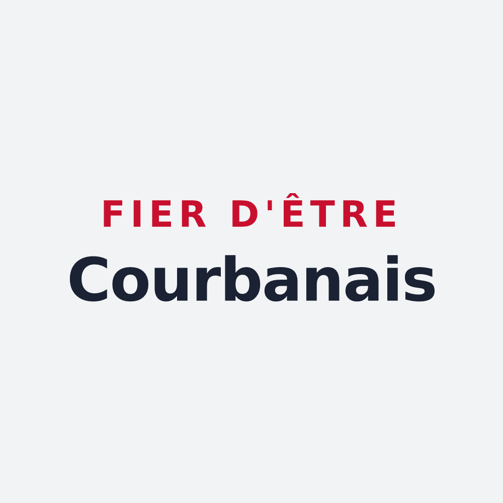Poster « Fier d'être Courbanais » — design pour Courban