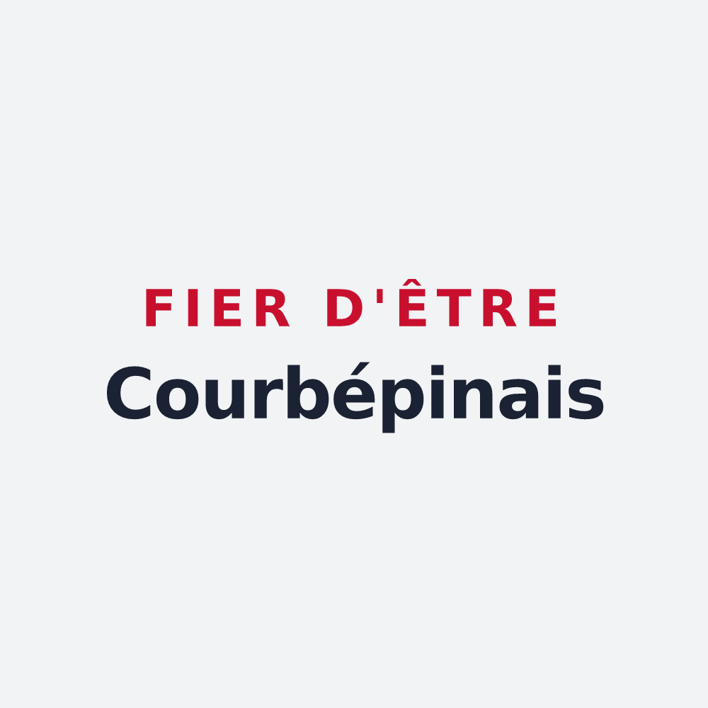 Poster « Fier d'être Courbépinais » — design pour Courbépine