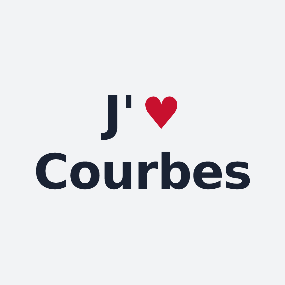 Poster personnalisé Courbes — design J'aime Courbes