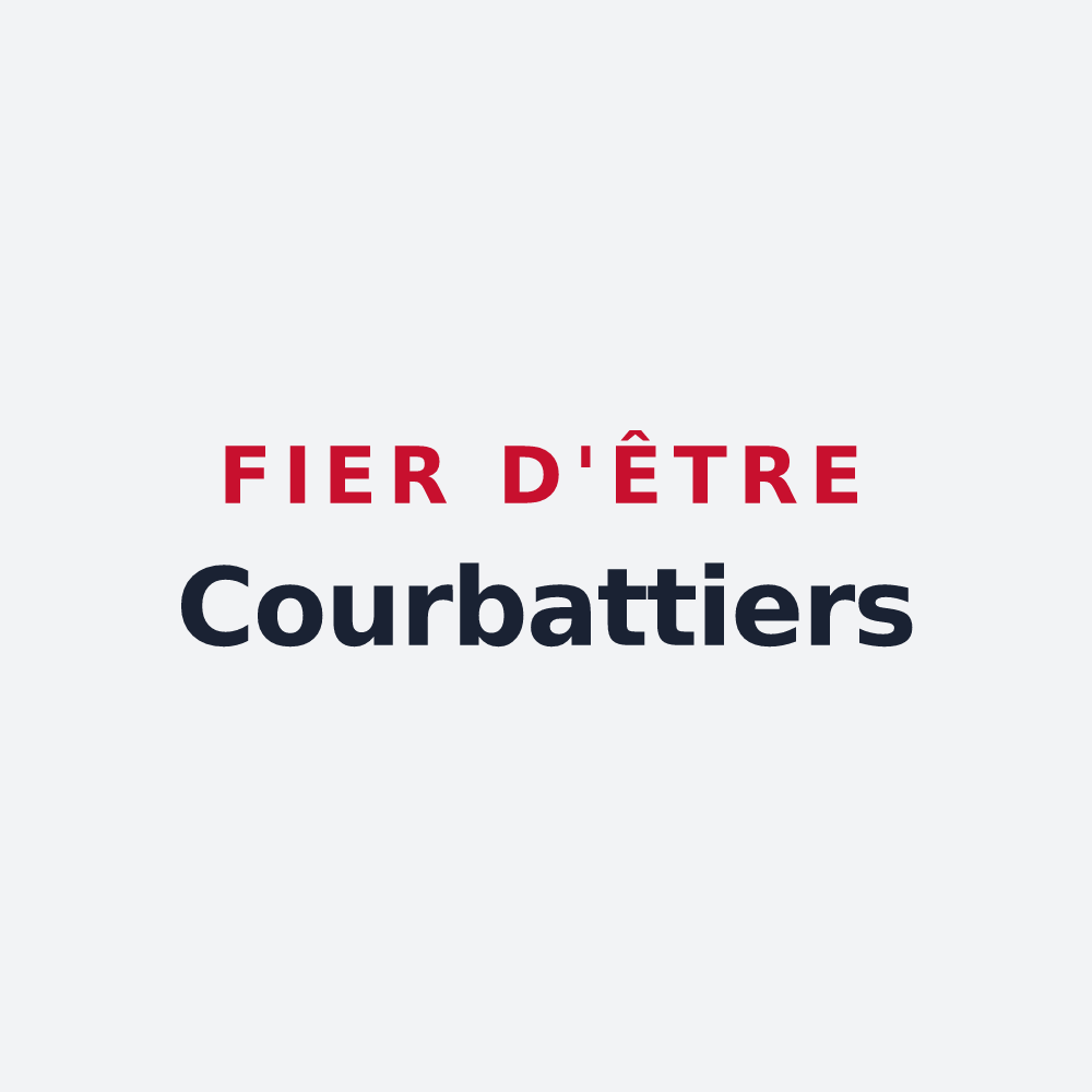 Poster « Fier d'être Courbattiers » — design pour Courbette