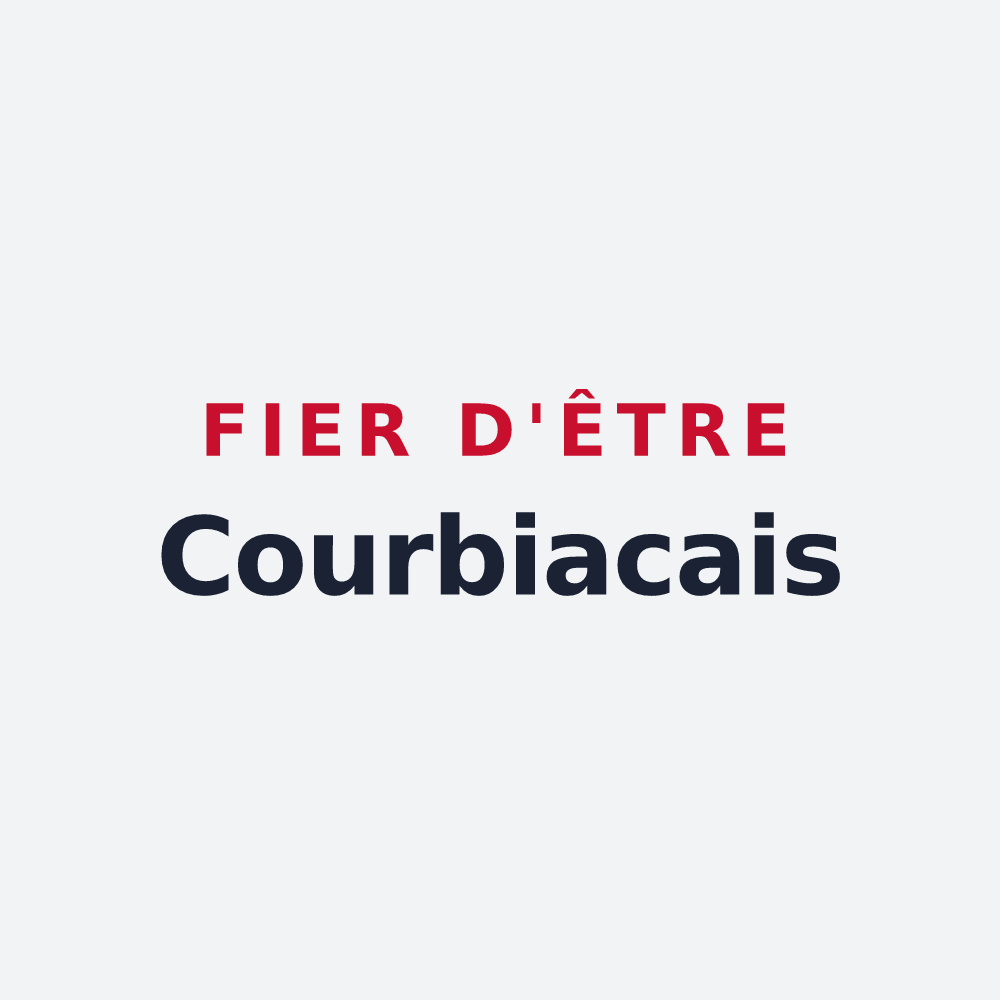 Poster « Fier d'être Courbiacais » — design pour Courbiac