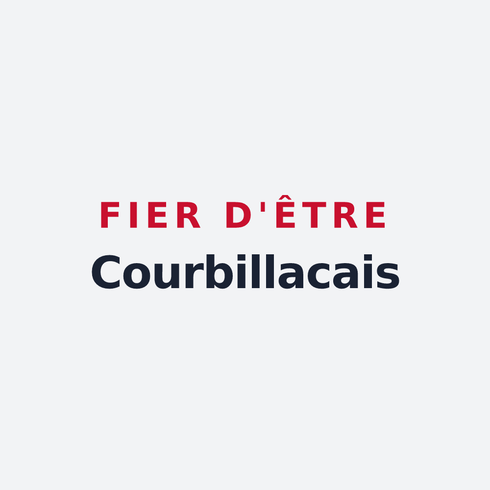 Poster « Fier d'être Courbillacais » — design pour Courbillac