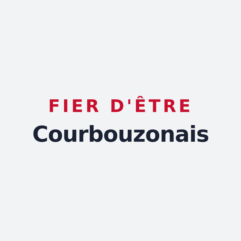 Poster « Fier d'être Courbouzonais » — design pour Courbouzon