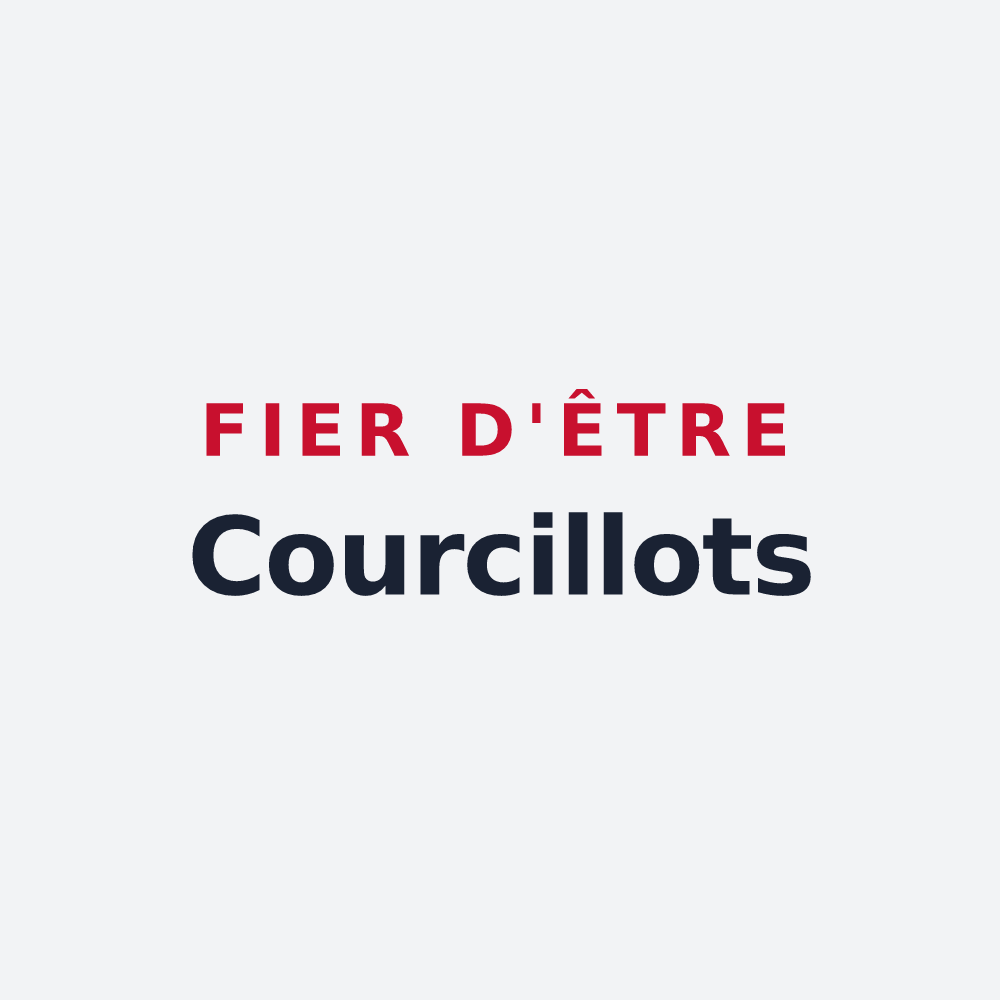 Poster « Fier d'être Courcillots » — design pour Courçais