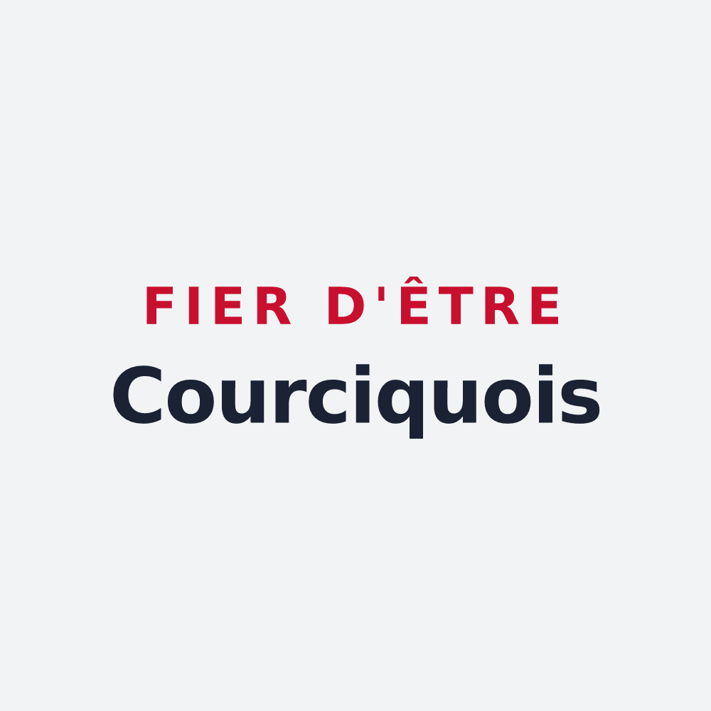 Poster « Fier d'être Courciquois » — design pour Courçay