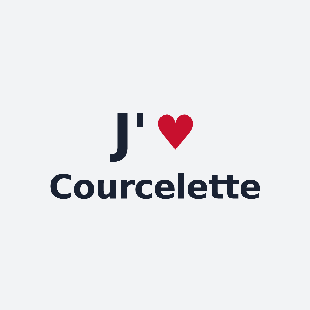 Poster personnalisé Courcelette — design J'aime Courcelette