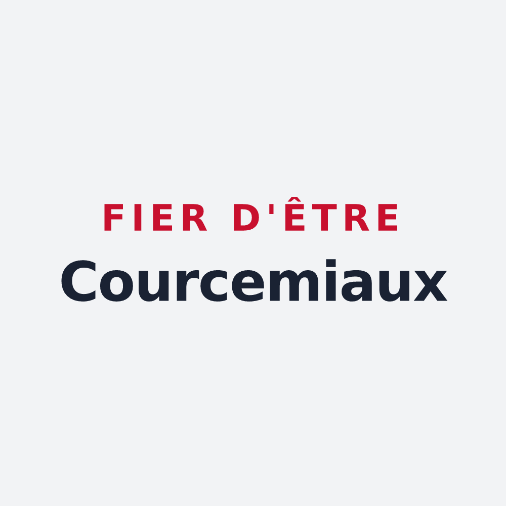 Poster « Fier d'être Courcemiaux » — design pour Courcemain