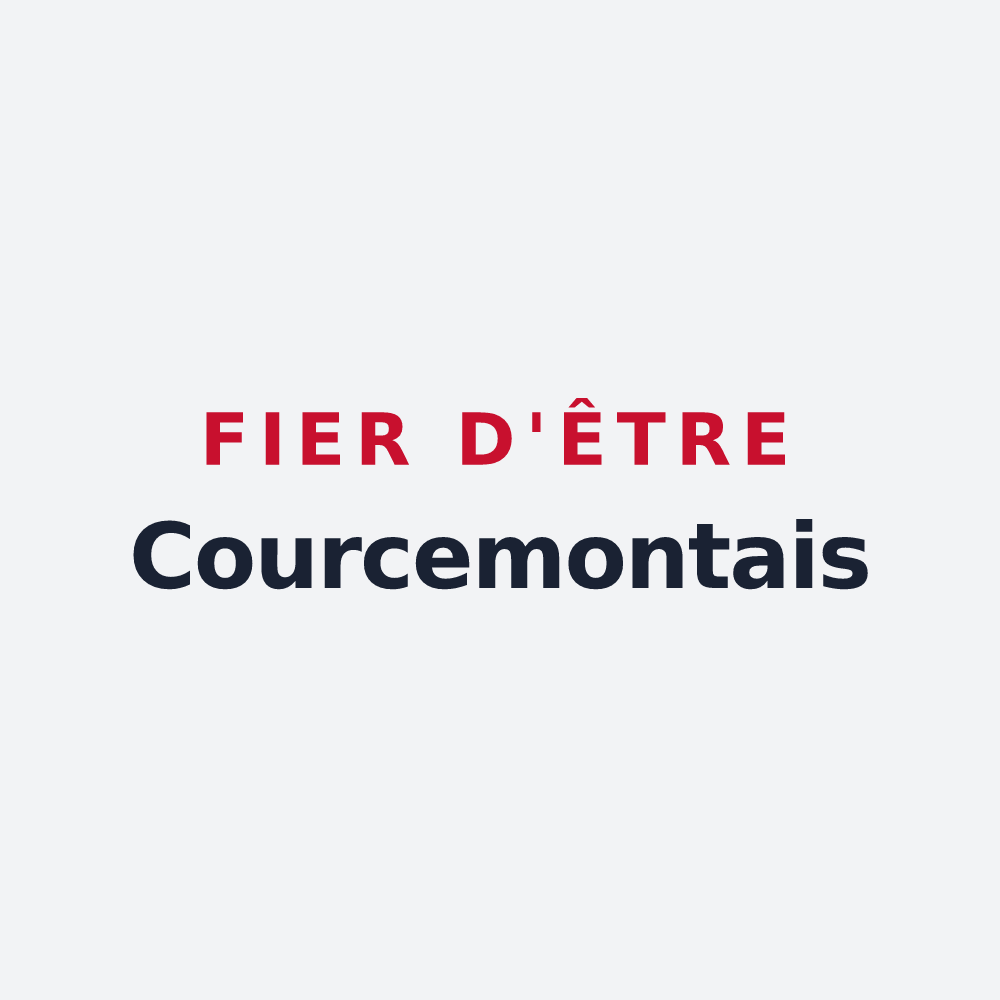 Poster « Fier d'être Courcemontais » — design pour Courcemont