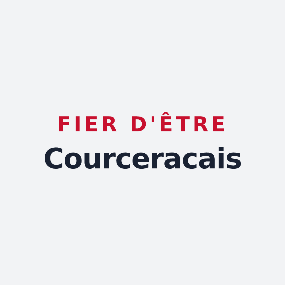 Poster « Fier d'être Courceracais » — design pour Courcerac