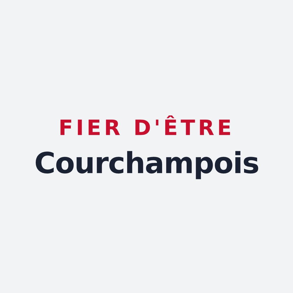 Poster « Fier d'être Courchampois » — design pour Courchamp