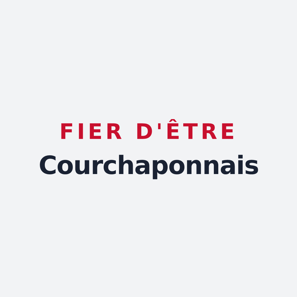 Poster « Fier d'être Courchaponnais » — design pour Courchapon