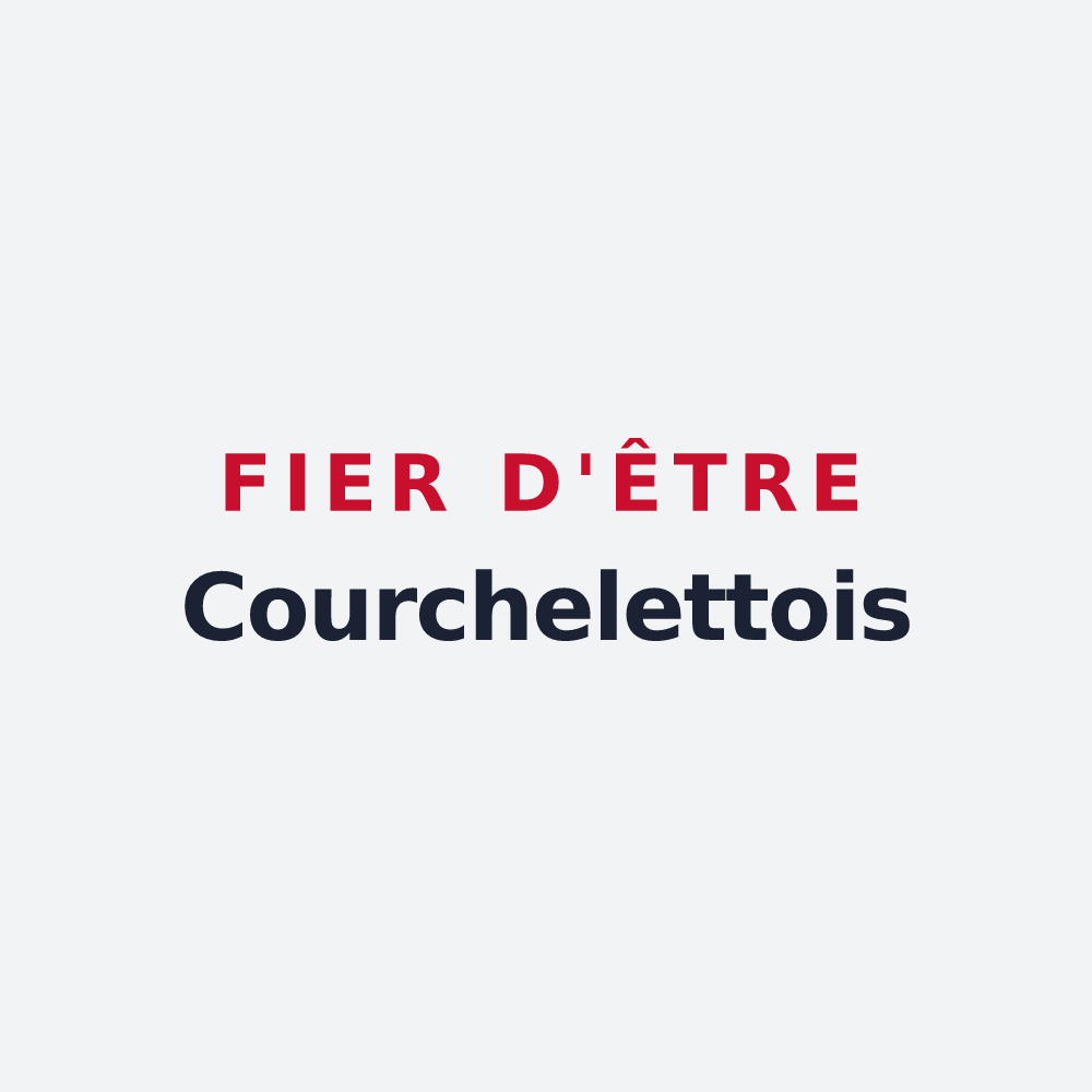 Poster « Fier d'être Courchelettois » — design pour Courchelettes