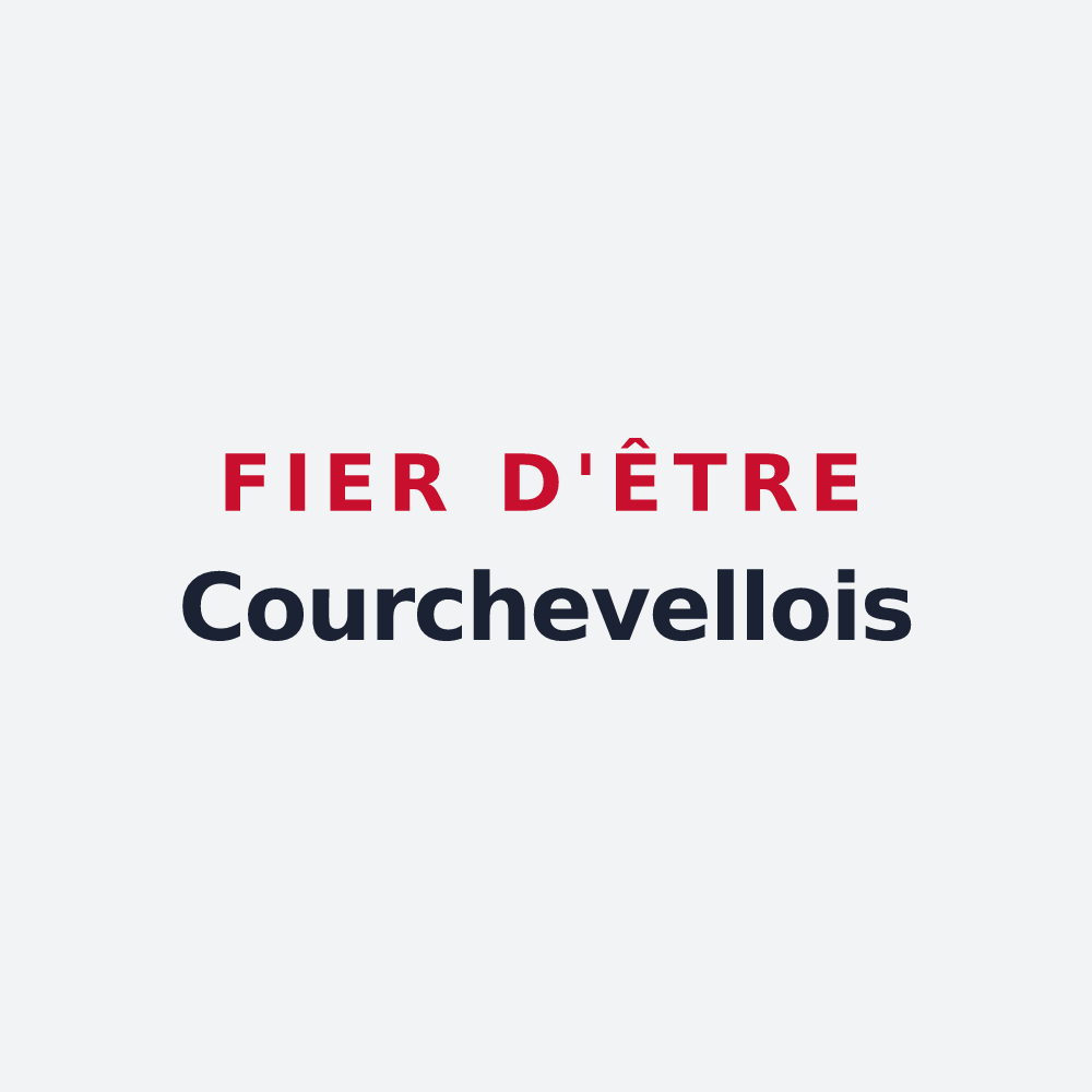 Poster « Fier d'être Courchevellois » — design pour Courchevel